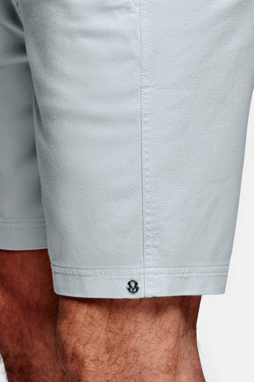 light grey organic cotton men's shorts with a zip pocket | MR MARVIS