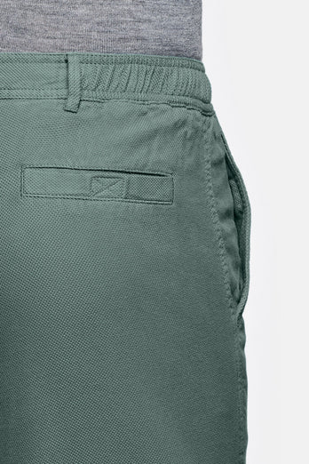 mid green organic cotton men's shorts with a zip pocket | MR MARVIS
