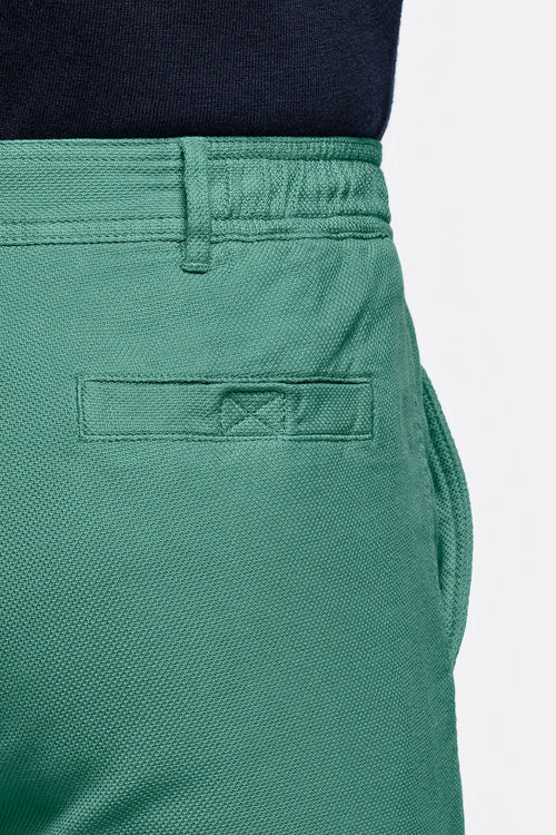green organic cotton men's shorts with a zip pocket | MR MARVIS