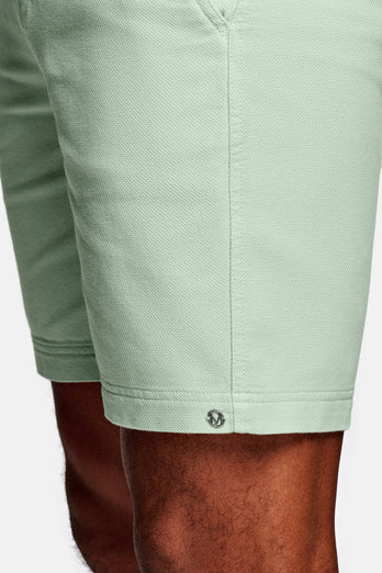 light green organic cotton men's shorts with a zip pocket | MR MARVIS