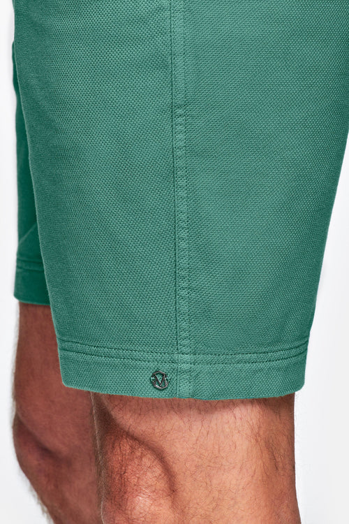 green organic cotton men's shorts with a zip pocket | MR MARVIS