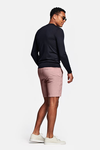 old lavender organic cotton men's shorts with a zip pocket | MR MARVIS