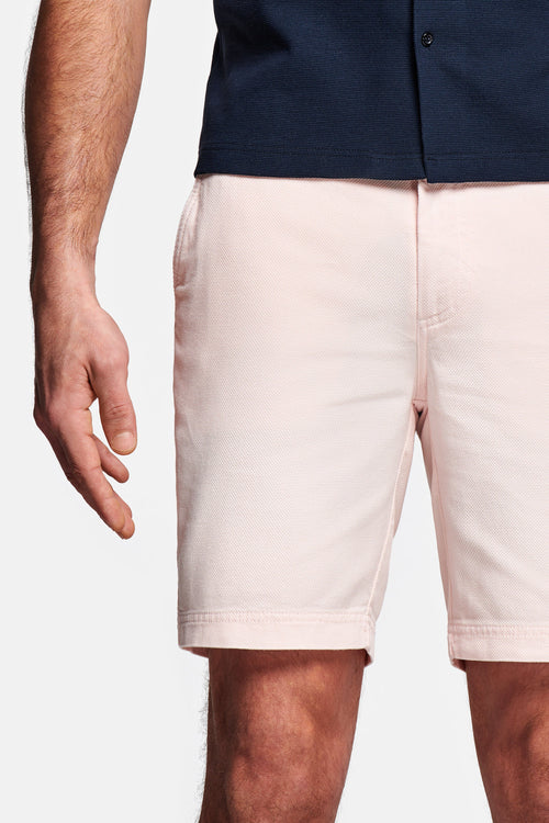 light pink organic cotton men's shorts with a zip pocket | MR MARVIS