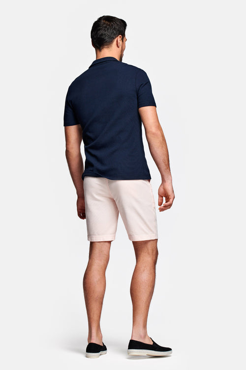 light pink organic cotton men's shorts with a zip pocket | MR MARVIS