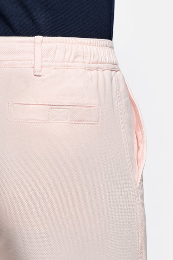 light pink organic cotton men's shorts with a zip pocket | MR MARVIS