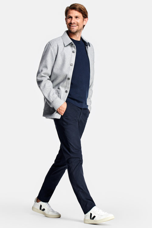 black blue heavy stretch cotton men's trousers | MR MARVIS