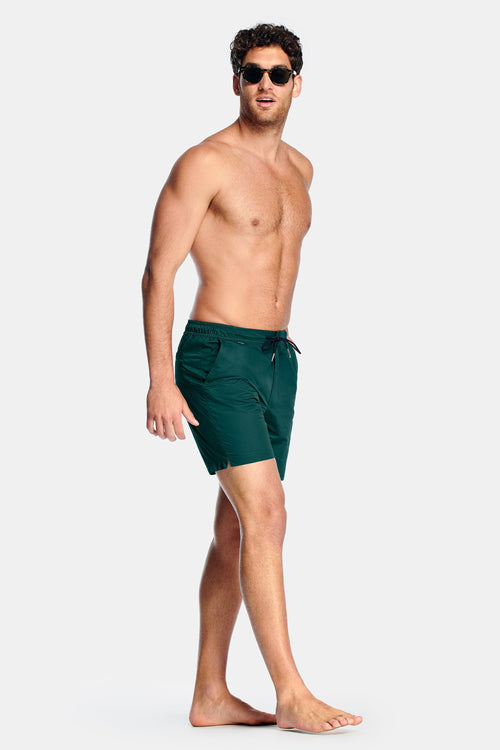 classic green men's swim shorts | MR MARVIS