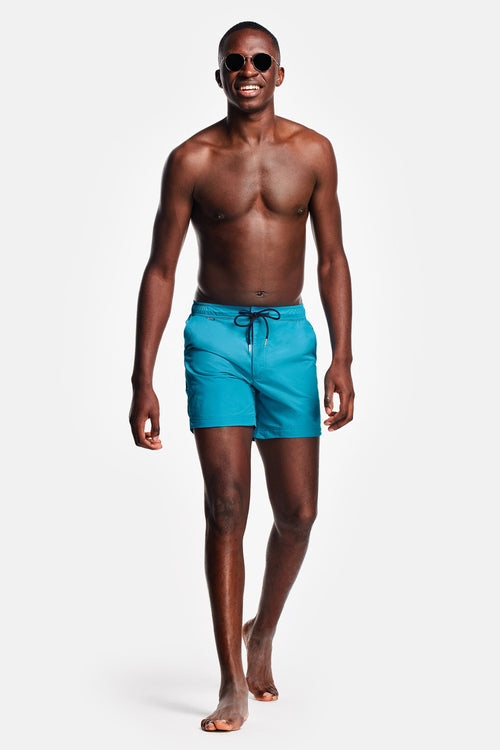 petrol blue men's swim shorts | MR MARVIS