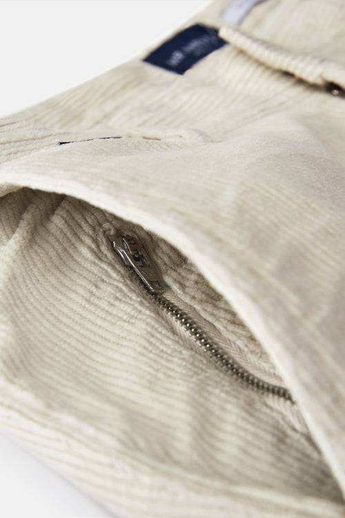 beige ribbed corduroy fabric men's trousers | MR MARVIS