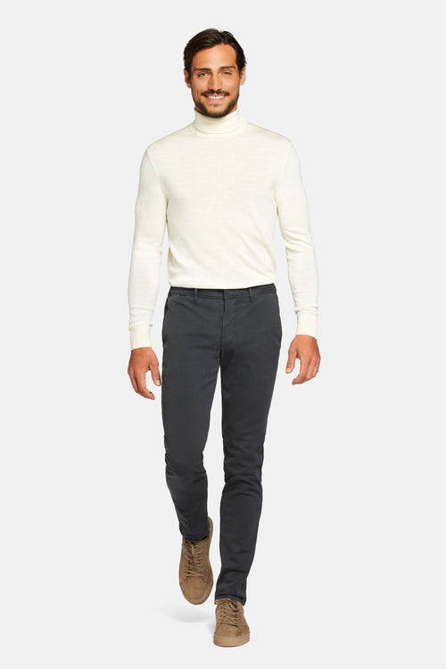dark grey heavy stretch cotton men's trousers | MR MARVIS
