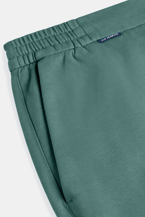 mid green stretch knitted men's trousers | MR MARVIS