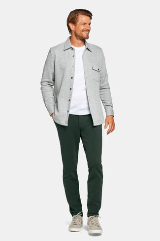 dark green stretch knitted men's trousers | MR MARVIS