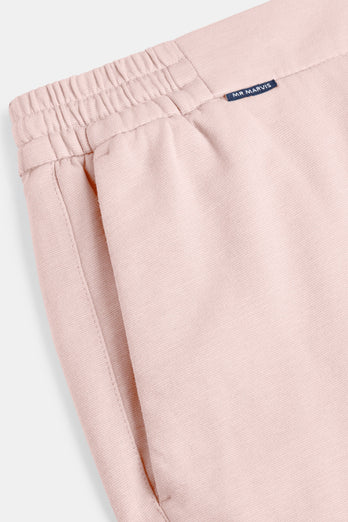 light pink stretch knitted men's trousers | MR MARVIS