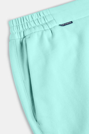 mint green stretch knitted men's trousers | MR MARVIS