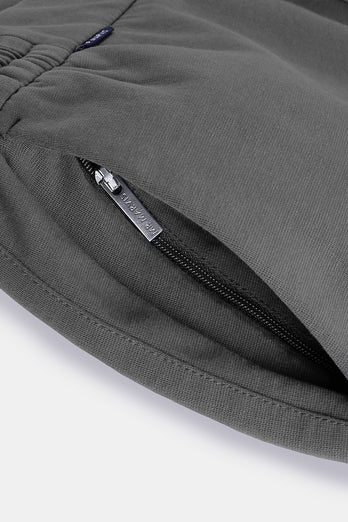 mid grey stretch knitted men's trousers | MR MARVIS