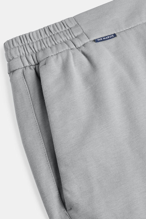 grey stretch knitted men's trousers | MR MARVIS
