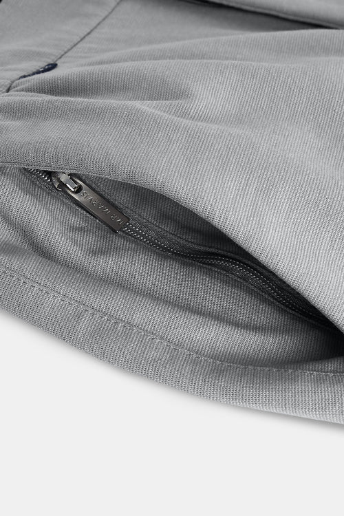 grey stretch knitted men's trousers | MR MARVIS