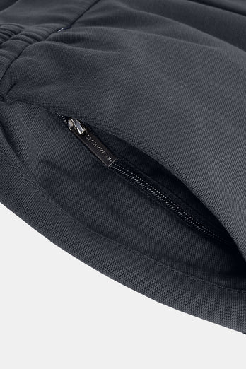 dark grey stretch knitted men's trousers | MR MARVIS