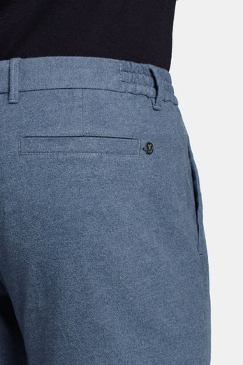 blue warm flannel men's trousers | MR MARVIS