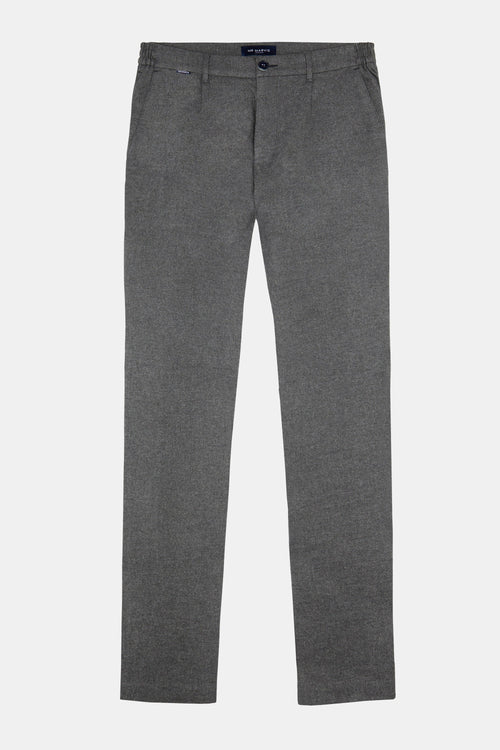mid grey warm flannel men's trousers | MR MARVIS
