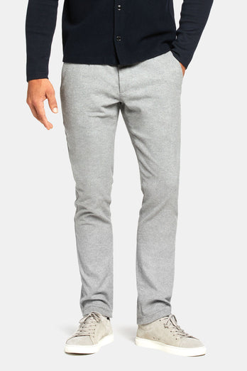 grey warm flannel men's trousers | MR MARVIS