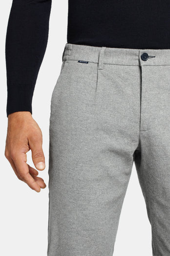 grey warm flannel men's trousers | MR MARVIS