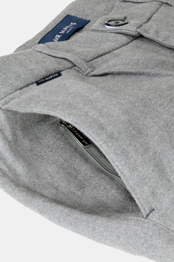 grey warm flannel men's trousers | MR MARVIS