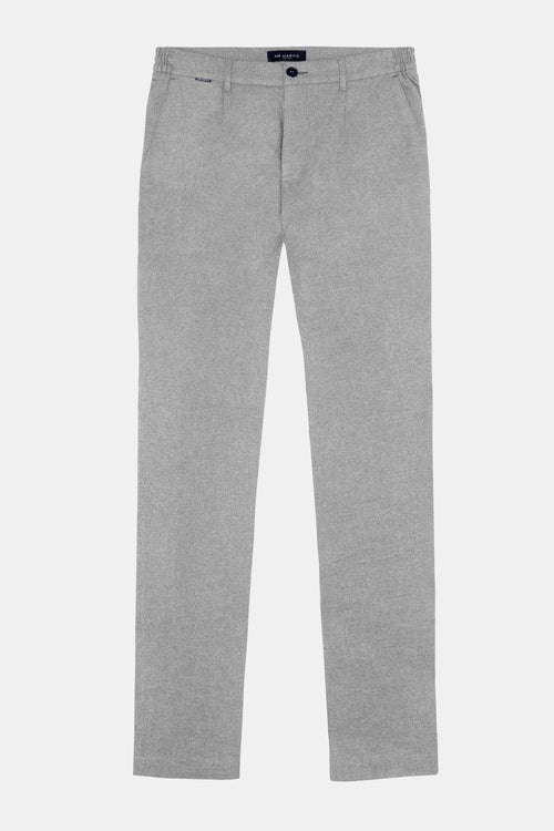 grey warm flannel men's trousers | MR MARVIS