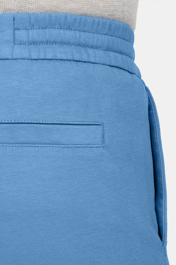 mid blue soft and stretchy men's shorts | MR MARVIS