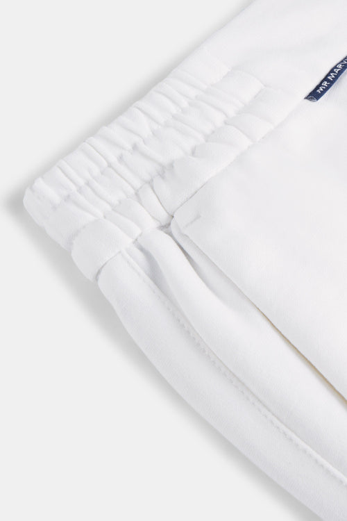 all white soft and stretchy men's shorts | MR MARVIS