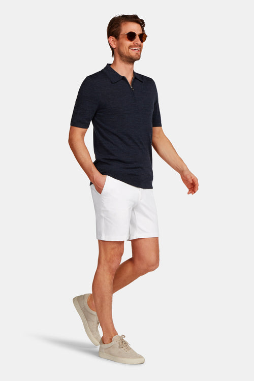 all white soft and stretchy men's shorts | MR MARVIS