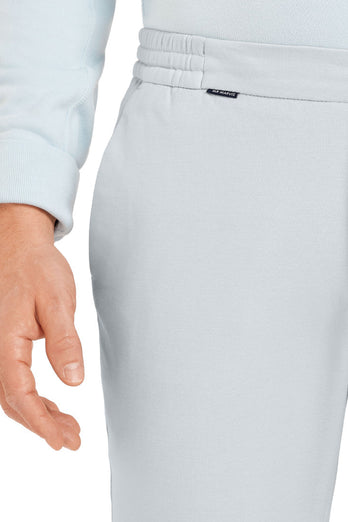 light grey stretch knitted men's trousers | MR MARVIS