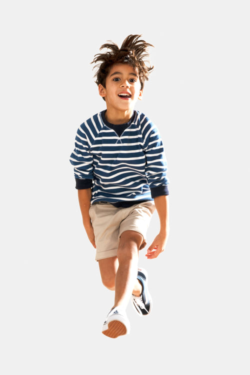 beige stretch cotton boys' shorts | MR MARVIS