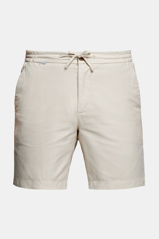 beige men's linen shorts with a zip pocket | MR MARVIS