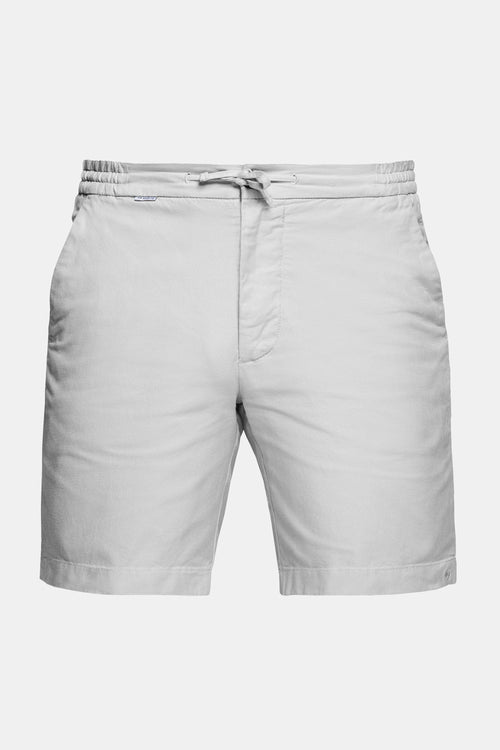 light grey men's linen shorts with a zip pocket | MR MARVIS