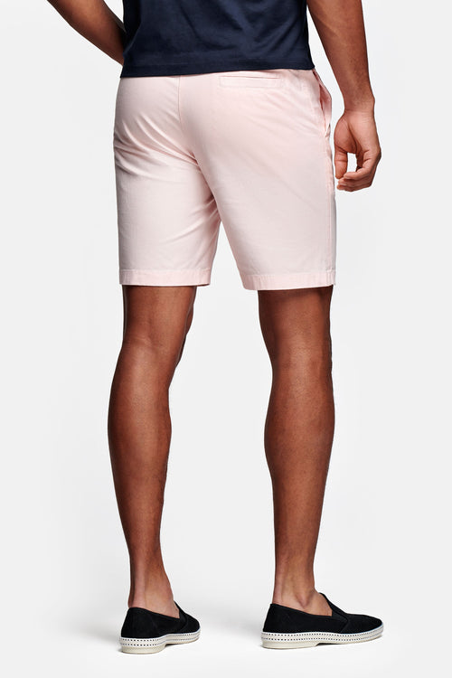 light pink men's linen shorts with a zip pocket | MR MARVIS