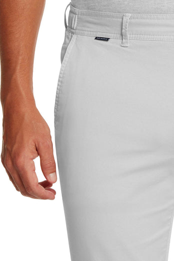 light grey stretch cotton men's trousers | MR MARVIS