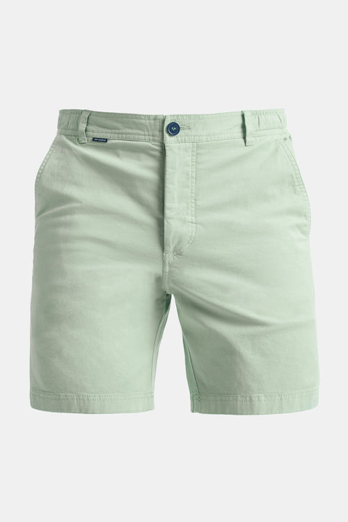light green stretch cotton men's shorts with a zip pocket | MR MARVIS