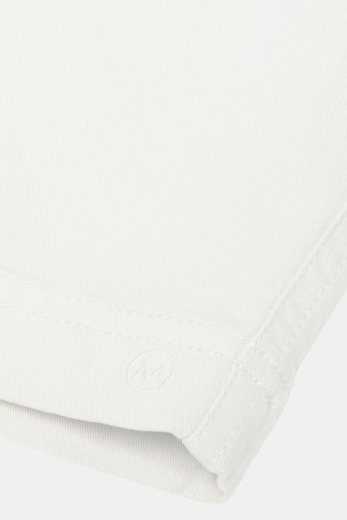 off white stretch cotton men's shorts with a zip pocket | MR MARVIS