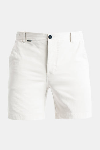 off white stretch cotton men's shorts with a zip pocket | MR MARVIS