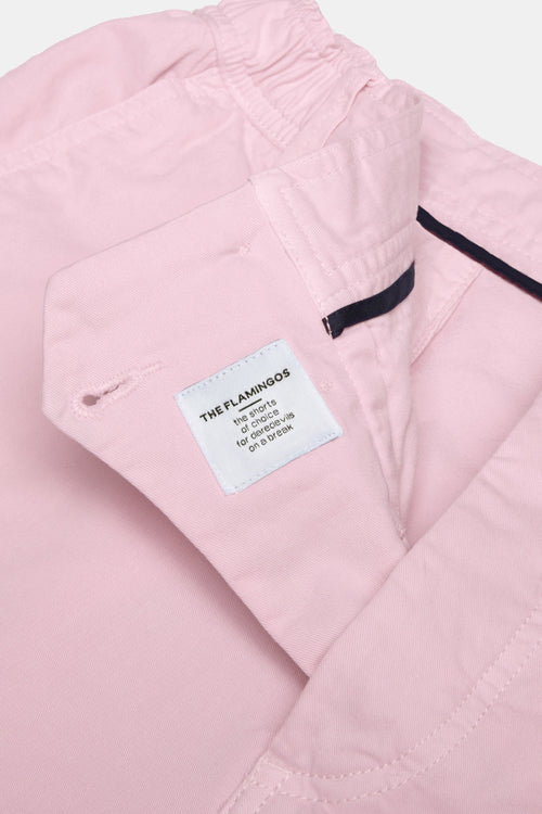pink stretch cotton men's shorts with a zip pocket | MR MARVIS