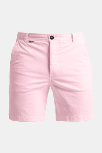 pink stretch cotton men's shorts with a zip pocket | MR MARVIS
