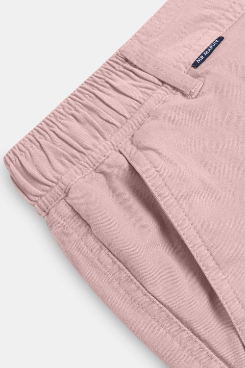 old lavender stretch cotton men's shorts with a zip pocket | MR MARVIS