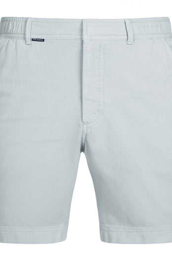 light grey organic cotton men's shorts with a zip pocket | MR MARVIS