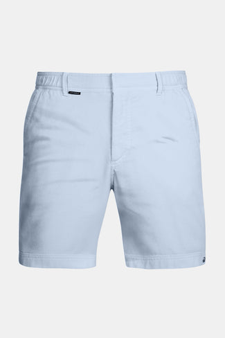 light blue organic cotton men's shorts with a zip pocket | MR MARVIS