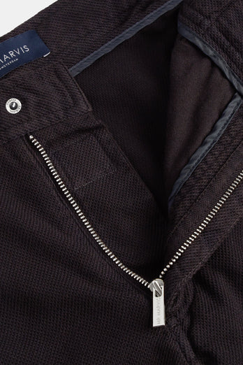 black organic cotton men's shorts with a zip pocket | MR MARVIS