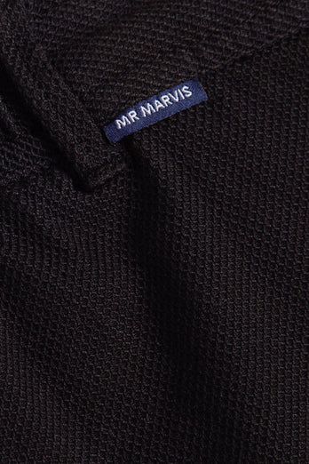 black organic cotton men's shorts with a zip pocket | MR MARVIS