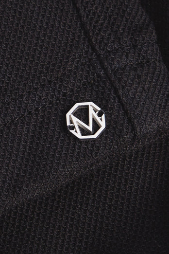 black organic cotton men's shorts with a zip pocket | MR MARVIS