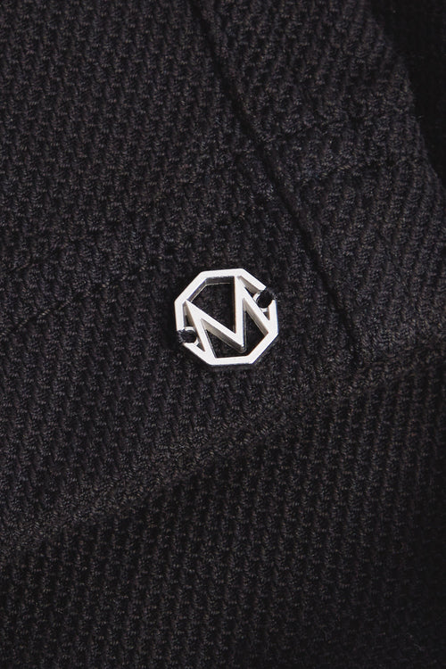 black organic cotton men's shorts with a zip pocket | MR MARVIS