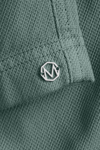 mid green organic cotton men's shorts with a zip pocket | MR MARVIS